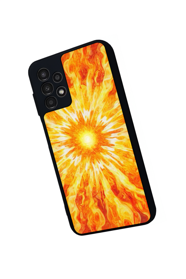 Samsung Galaxy A23 Uyumlu Güneş Tasarımlı Glossy Premium Kılıf