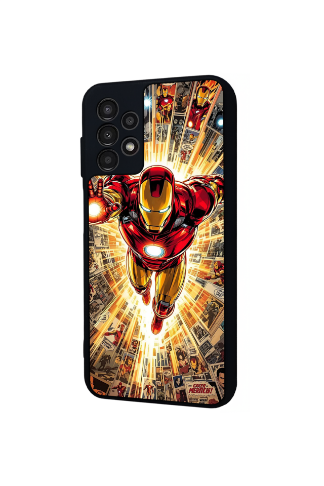Samsung Galaxy A13 Uyumlu  Iron Man ( Demir Adam ) Tasarımlı Glossy Premium Kılıf