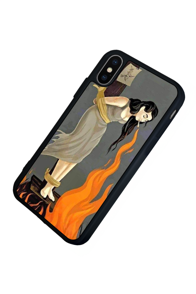 iPhone X/ XS Uyumlu Kalp Love Tasarımlı Glossy Premium Kılıf