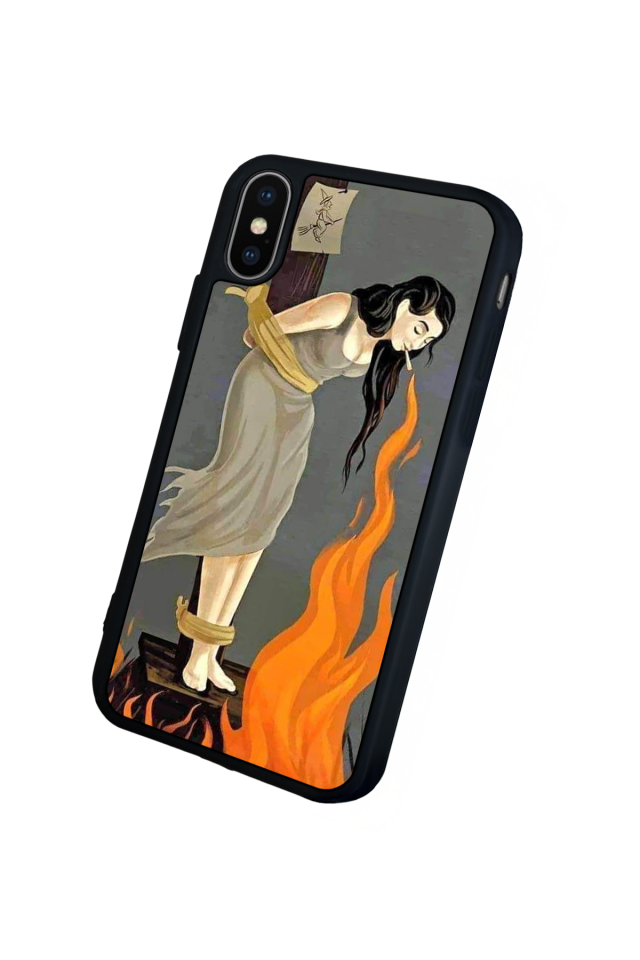 iPhone X/ XS Uyumlu Kalp Love Tasarımlı Glossy Premium Kılıf