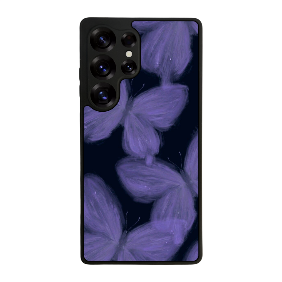 Samsung Galaxy S25 Ultra Uyumlu Kelebek Tasarımlı Glossy Premium Kılıf