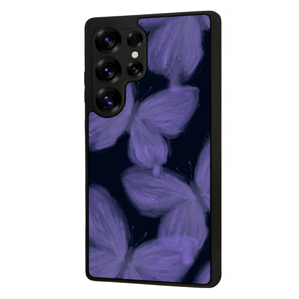 Samsung Galaxy S25 Ultra Uyumlu Kelebek Tasarımlı Glossy Premium Kılıf