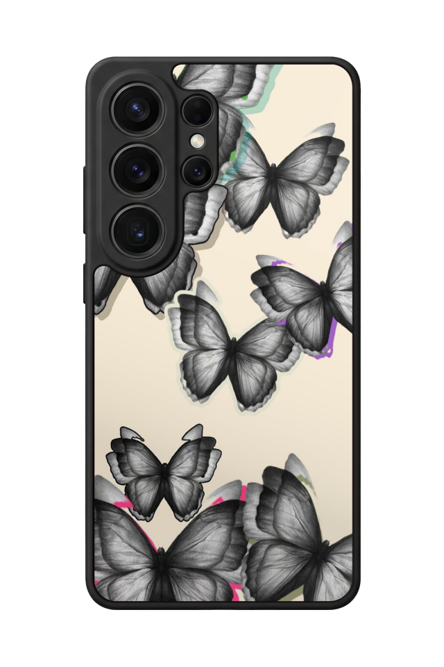 Samsung Galaxy S26 Ultra Uyumlu Kelebek Tasarımlı Glossy Premium Kılıf