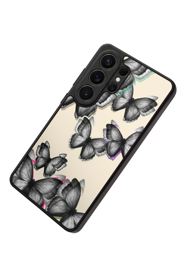 Samsung Galaxy S26 Ultra Uyumlu Kelebek Tasarımlı Glossy Premium Kılıf