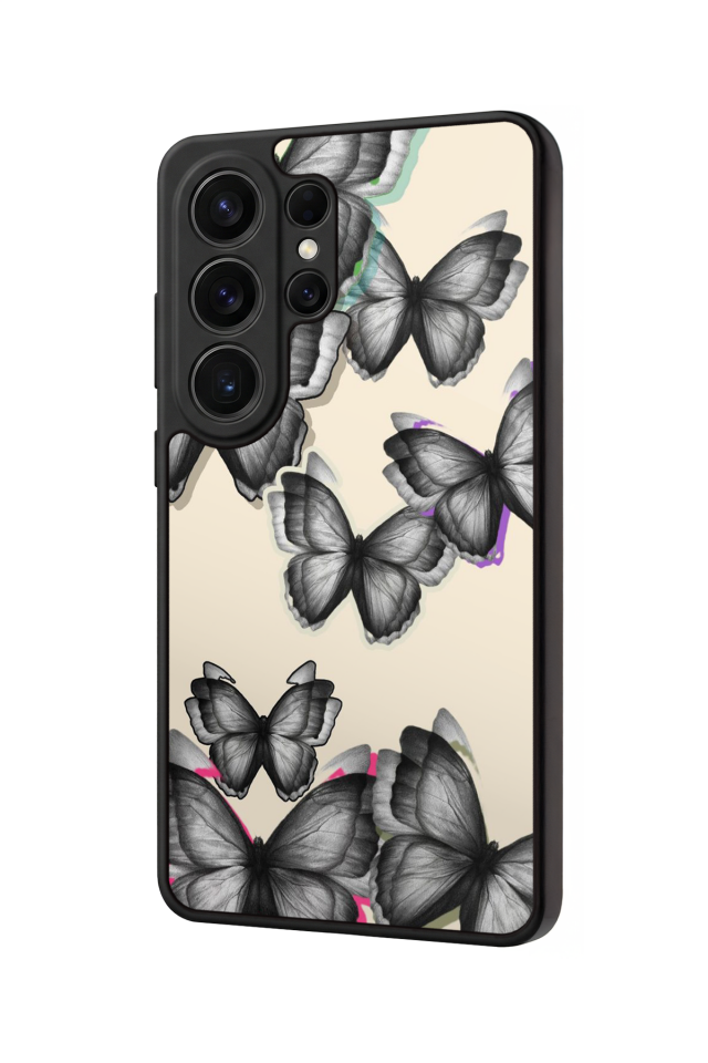 Samsung Galaxy S26 Ultra Uyumlu Kelebek Tasarımlı Glossy Premium Kılıf