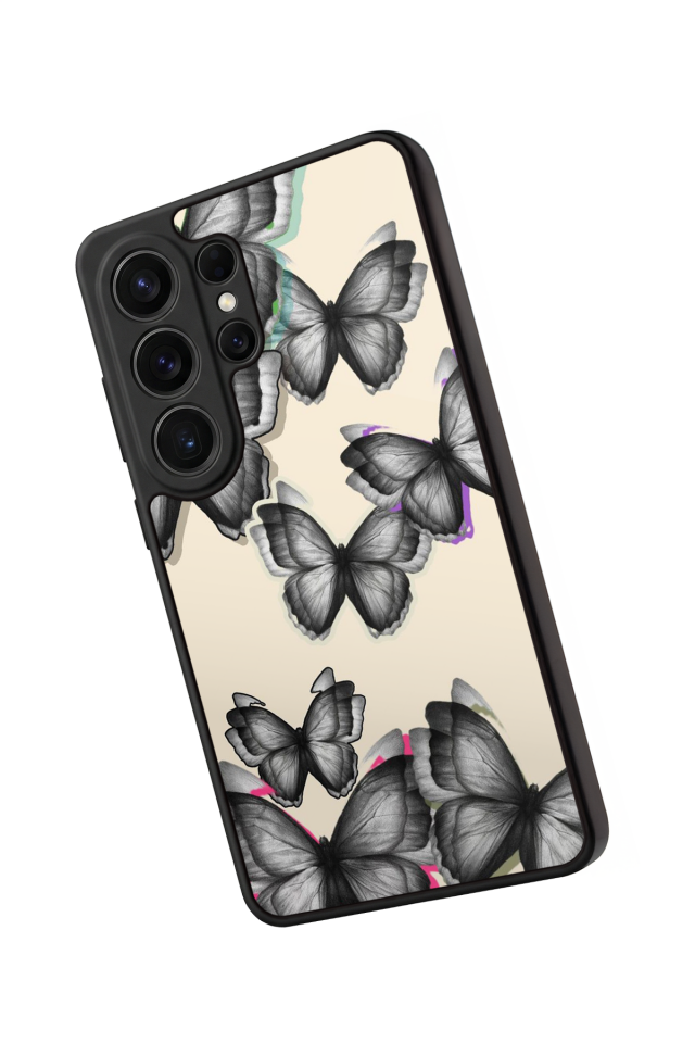 Samsung Galaxy S26 Ultra Uyumlu Kelebek Tasarımlı Glossy Premium Kılıf