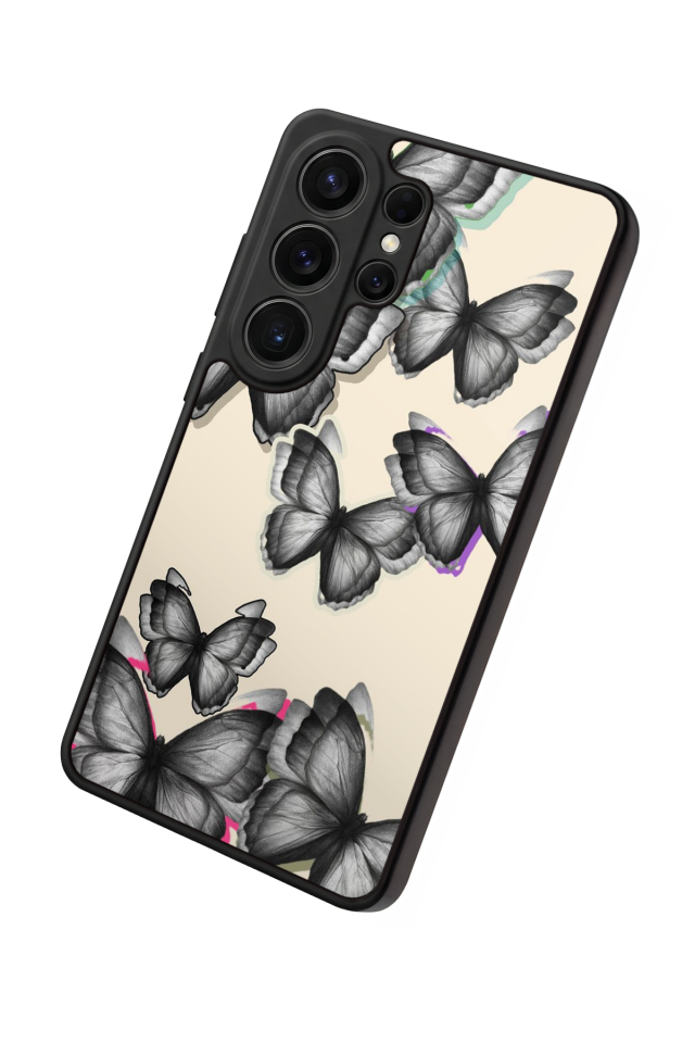 Samsung Galaxy S26 Ultra Uyumlu Kelebek Tasarımlı Glossy Premium Kılıf