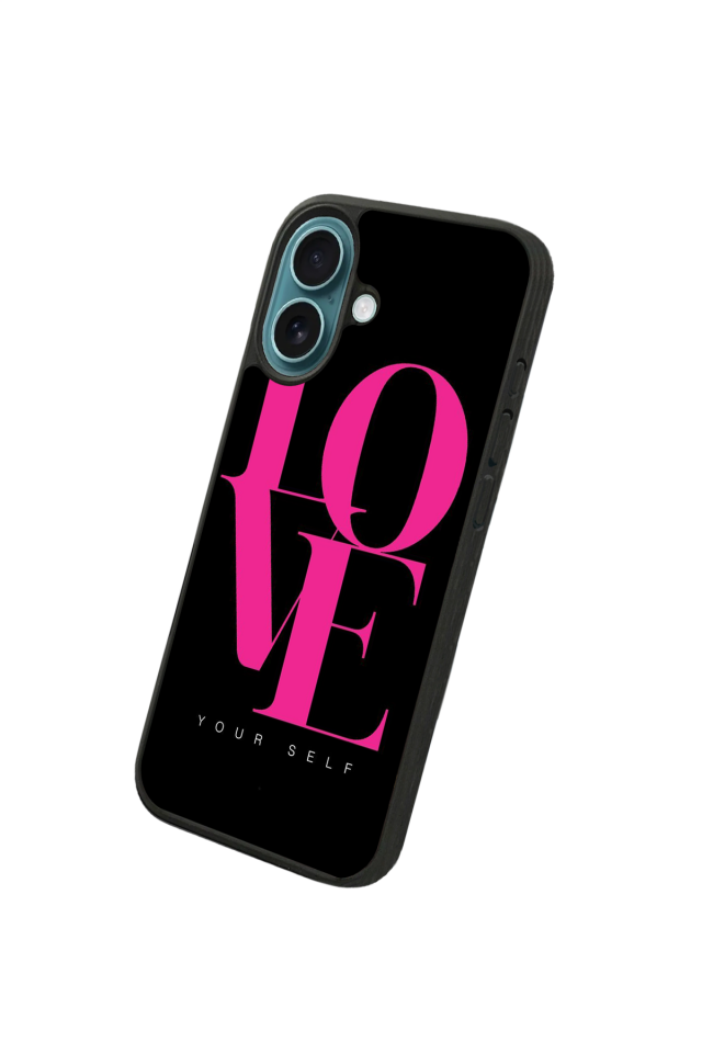 iPhone 16 Plus Uyumlu Love Tasarımlı Glossy Premium Kılıf