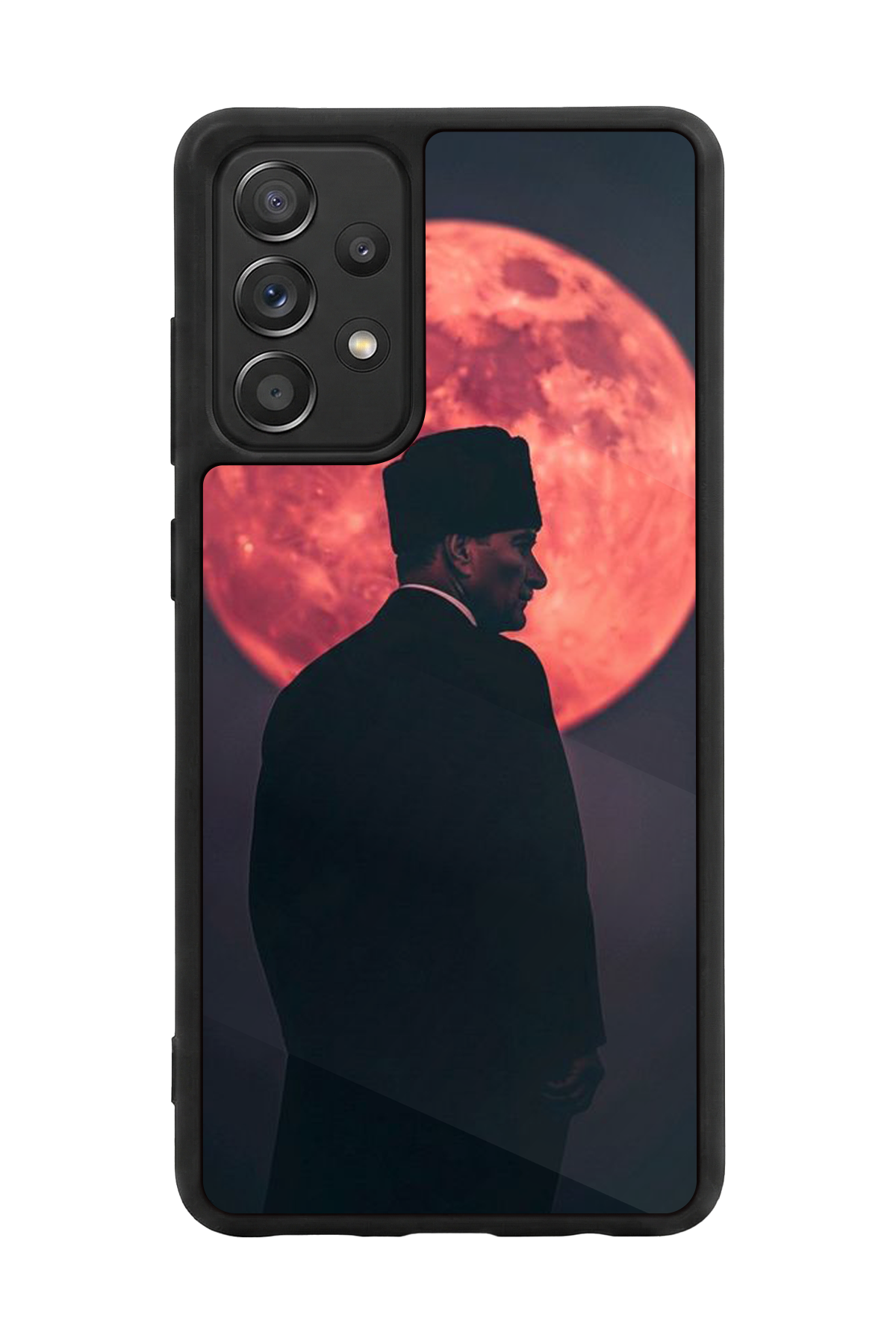 Samsung Galaxy A72 Uyumlu Mustafa Kemal Ataturk Tasarımlı Glossy Premium Kılıf