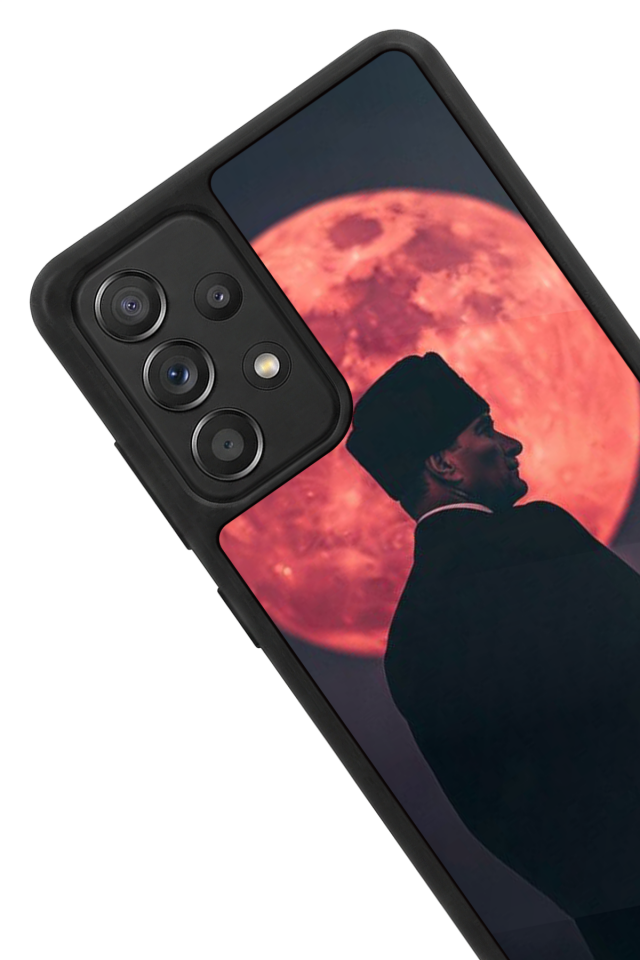 Samsung Galaxy A72 Uyumlu Mustafa Kemal Ataturk Tasarımlı Glossy Premium Kılıf
