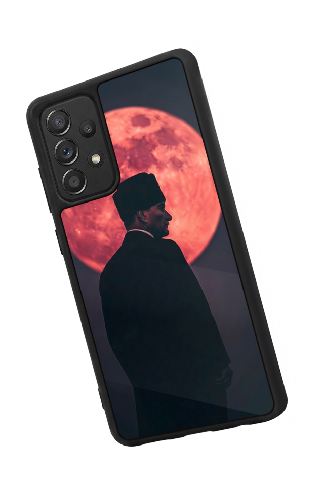 Samsung Galaxy A72 Uyumlu Mustafa Kemal Ataturk Tasarımlı Glossy Premium Kılıf