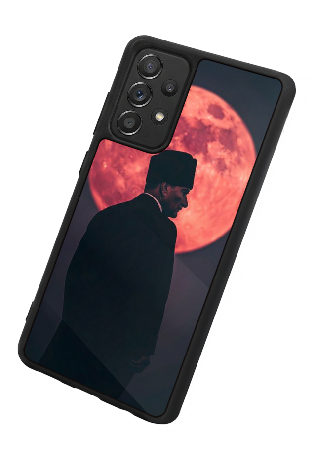 Samsung Galaxy A72 Uyumlu Mustafa Kemal Ataturk Tasarımlı Glossy Premium Kılıf