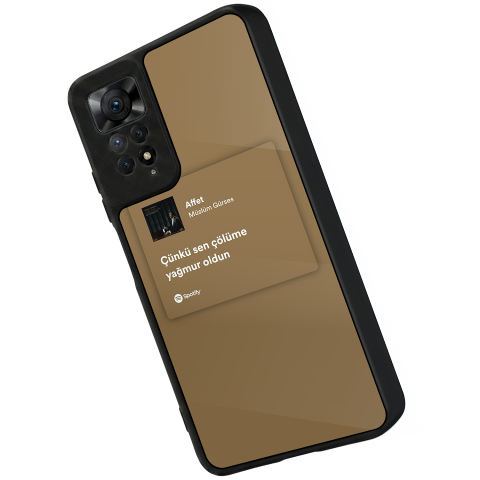 Xiaomi Redmi Note 11 Pro Uyumlu Sarki Sozleri Tasarımlı Glossy Premium Kılıf