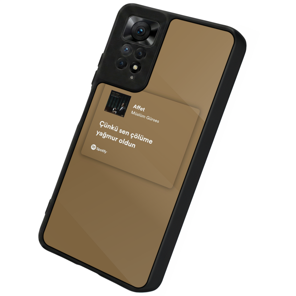 Xiaomi Redmi Note 11 Pro Uyumlu Sarki Sozleri Tasarımlı Glossy Premium Kılıf