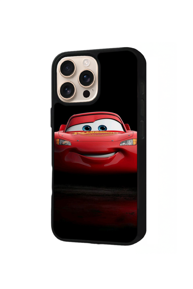 iPhone 16 Pro Uyumlu Simsek McQueen Tasarımlı Glossy Premium Kılıf