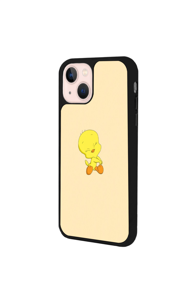 iPhone 13 Mini Uyumlu Tweety Tasarımlı Glossy Premium Kılıf