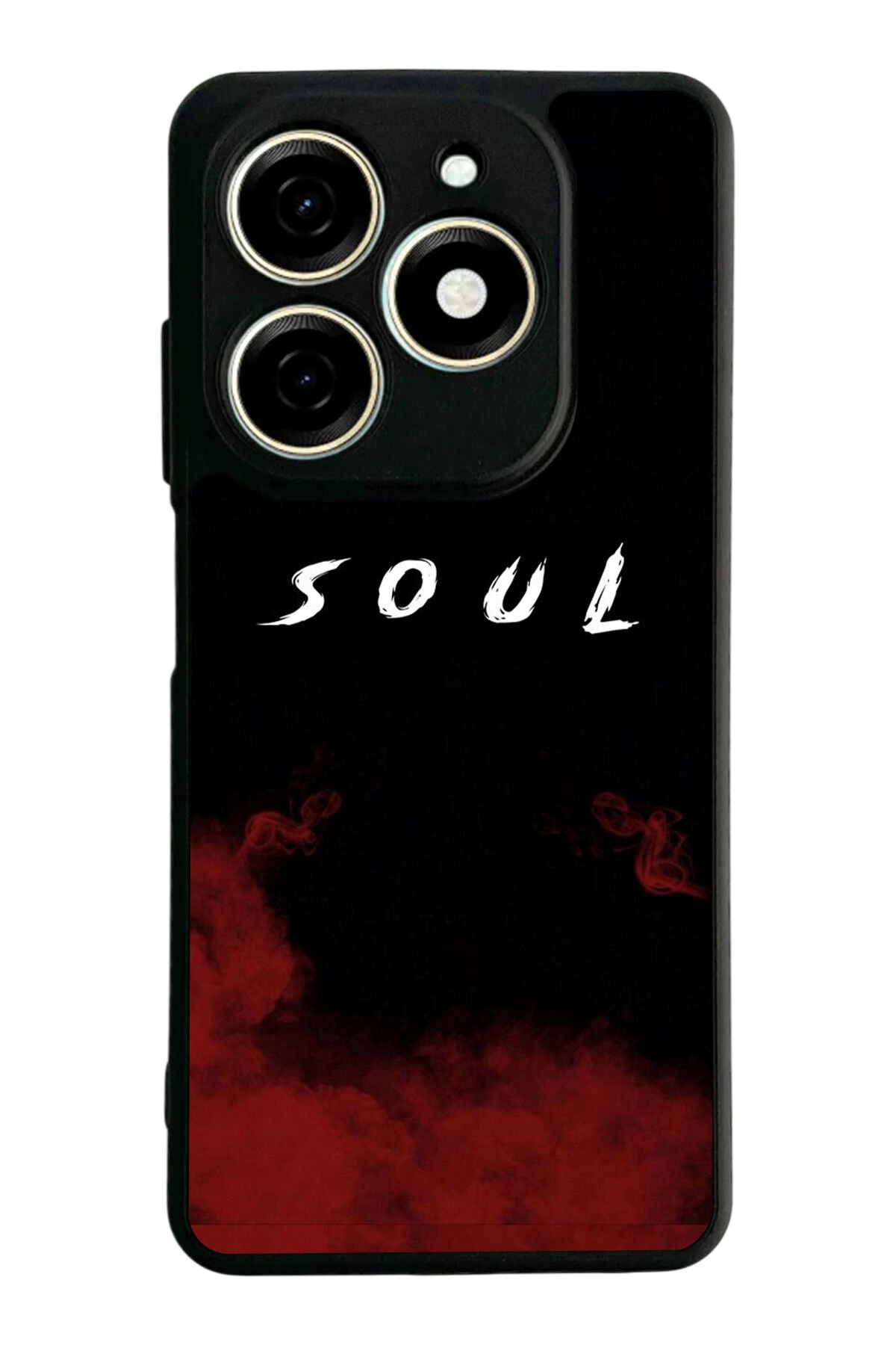 Tecno Spark 20/20C Uyumlu SOUL Tasarımlı Glossy Premium Kılıf