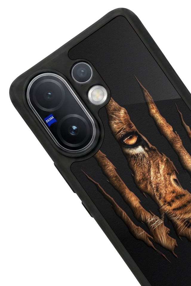 Vivo V60 Uyumlu Aslan Tasarımlı Glossy Premium Kılıf