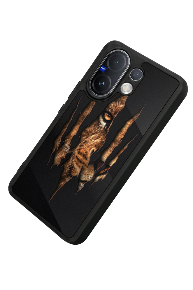 Vivo V60 Uyumlu Aslan Tasarımlı Glossy Premium Kılıf