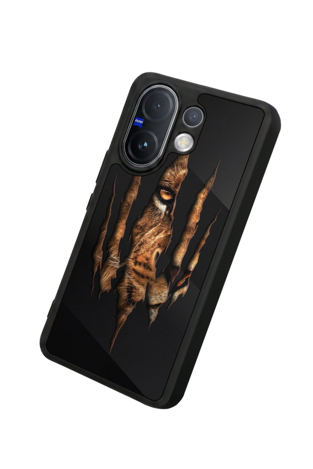 Vivo V60 Uyumlu Aslan Tasarımlı Glossy Premium Kılıf