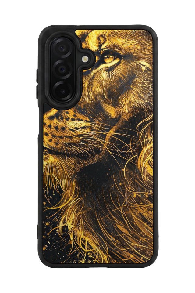 Samsung Galaxy A56 Uyumlu Aslan Tasarımlı Glossy Premium Kılıf