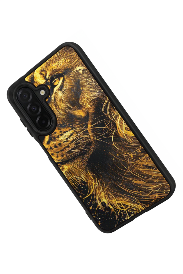 Samsung Galaxy A56 Uyumlu Aslan Tasarımlı Glossy Premium Kılıf