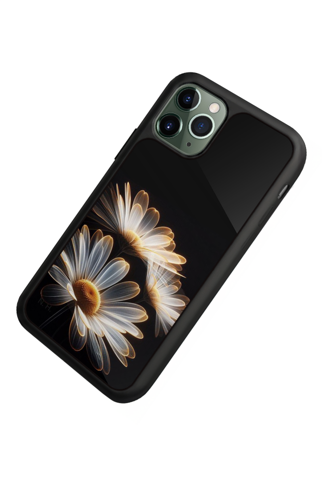 iPhone 11 Pro Max Uyumlu Cicek Tasarımlı Glossy Premium Kılıf