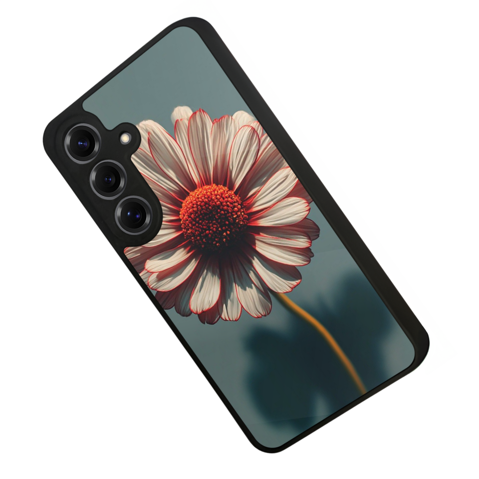 Samsung Galaxy S25 Uyumlu Cicek Tasarımlı Glossy Premium Kılıf