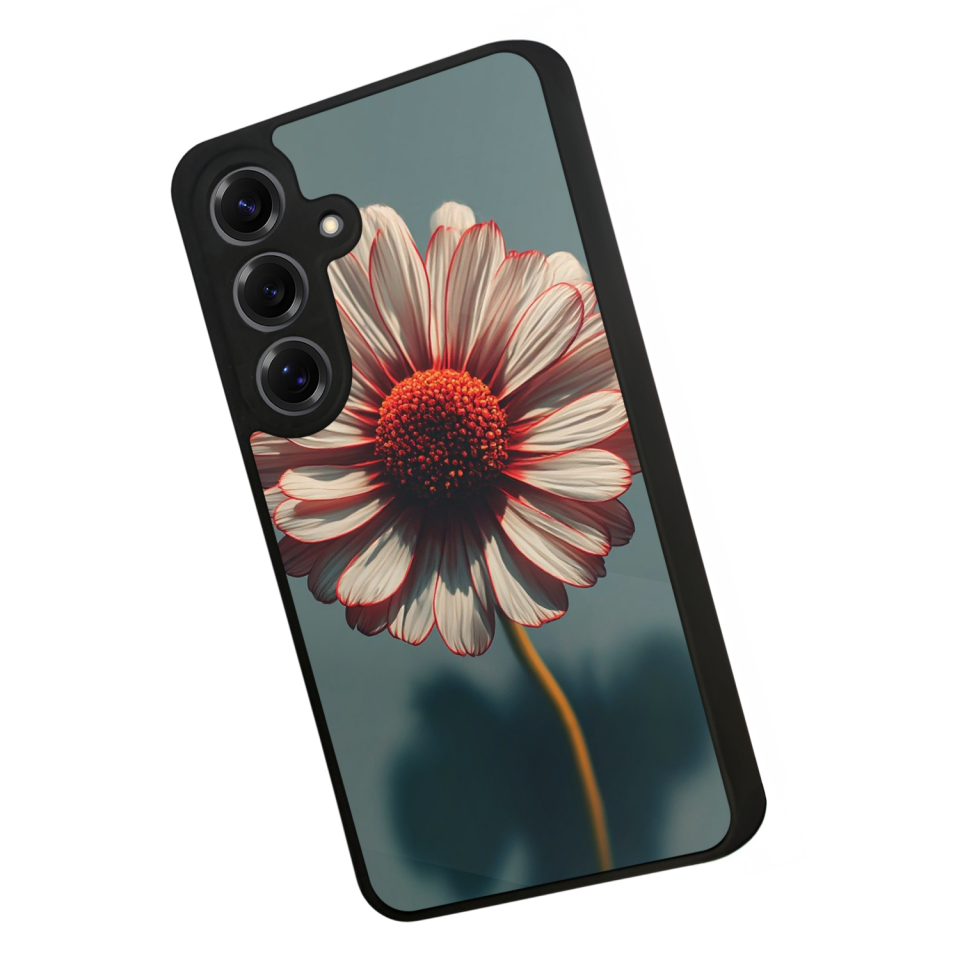 Samsung Galaxy S25 Uyumlu Cicek Tasarımlı Glossy Premium Kılıf