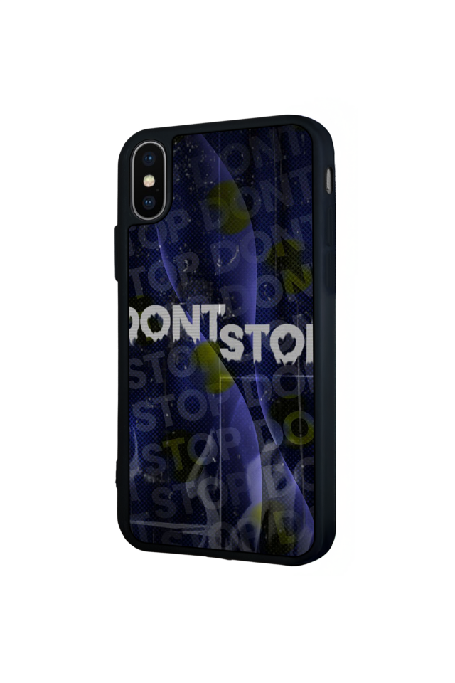 iPhone XS Max Uyumlu Dont Stop Tasarımlı Glossy Premium Kılıf