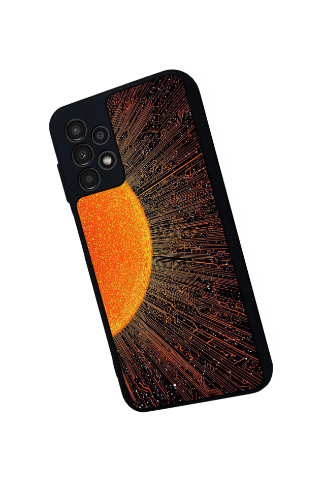 Samsung Galaxy A23 Uyumlu Güneş Tasarımlı Glossy Premium Kılıf