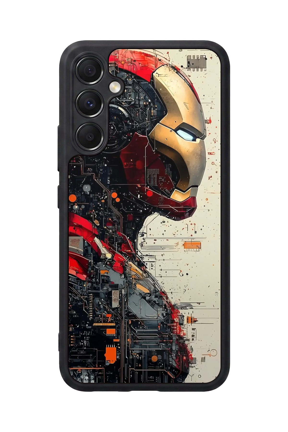 Samsung Galaxy M34 Uyumlu  Iron Man ( Demir Adam ) Tasarımlı Glossy Premium Kılıf