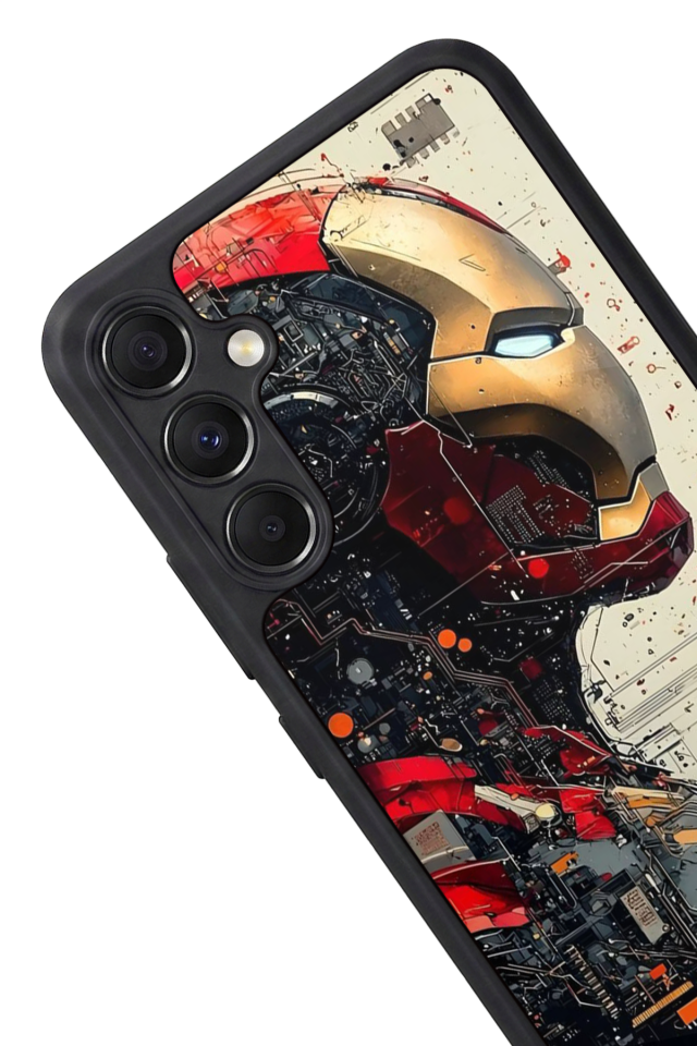 Samsung Galaxy M34 Uyumlu  Iron Man ( Demir Adam ) Tasarımlı Glossy Premium Kılıf