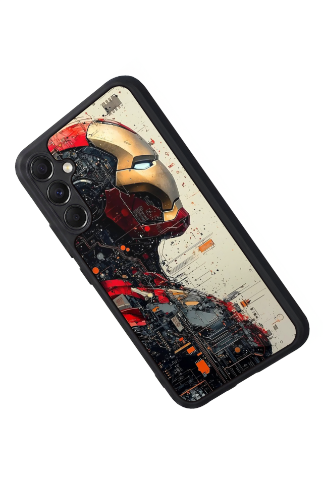 Samsung Galaxy M34 Uyumlu  Iron Man ( Demir Adam ) Tasarımlı Glossy Premium Kılıf