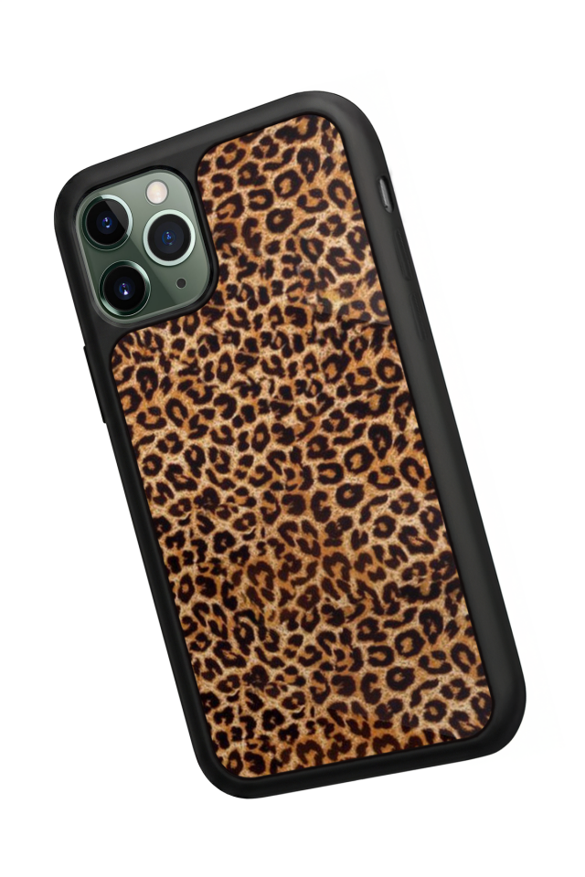 iPhone 11 Pro Uyumlu Leopar Tasarımlı Glossy Premium Kılıf