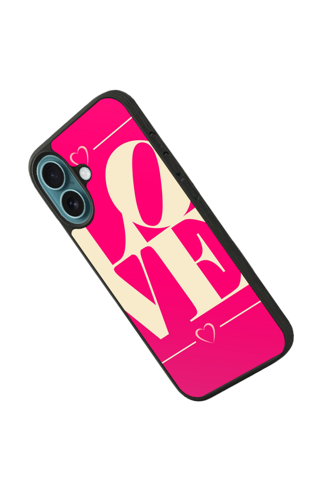 iPhone 16 Plus Uyumlu Love Tasarımlı Glossy Premium Kılıf