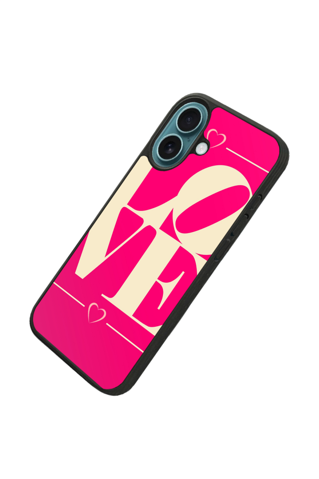 iPhone 16 Plus Uyumlu Love Tasarımlı Glossy Premium Kılıf