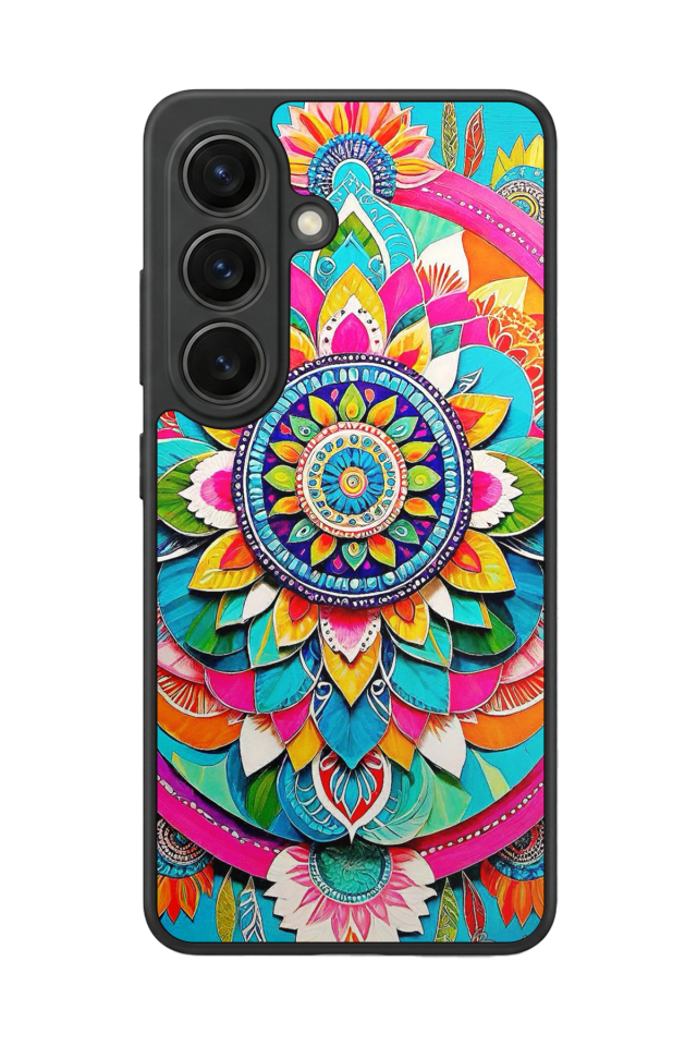 Samsung Galaxy S26 Uyumlu Mandala Tasarımlı Glossy Premium Kılıf