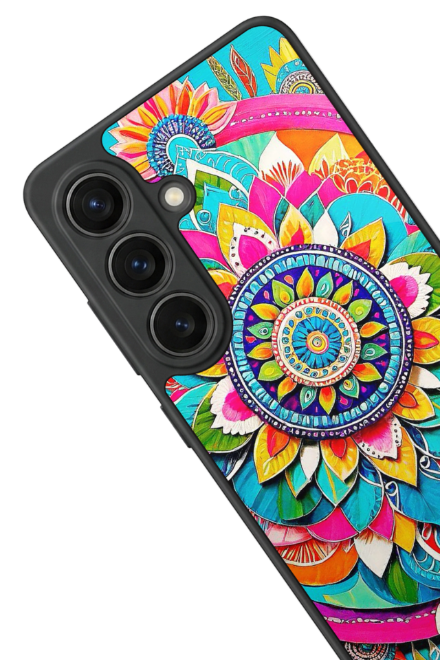 Samsung Galaxy S26 Uyumlu Mandala Tasarımlı Glossy Premium Kılıf