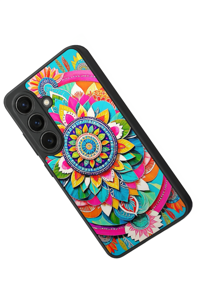 Samsung Galaxy S26 Uyumlu Mandala Tasarımlı Glossy Premium Kılıf