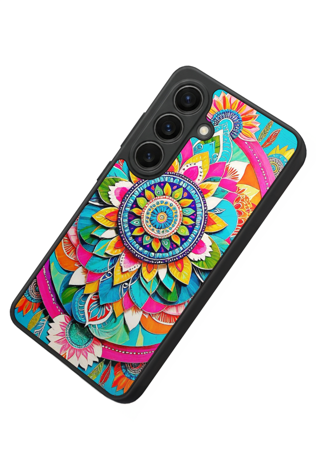 Samsung Galaxy S26 Uyumlu Mandala Tasarımlı Glossy Premium Kılıf