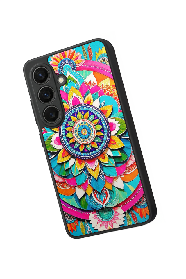 Samsung Galaxy S26 Uyumlu Mandala Tasarımlı Glossy Premium Kılıf