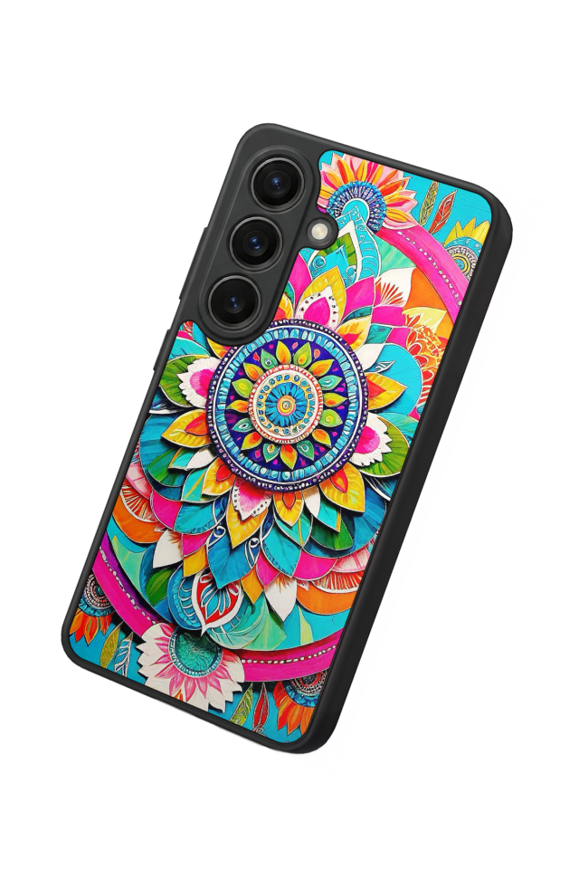 Samsung Galaxy S26 Uyumlu Mandala Tasarımlı Glossy Premium Kılıf