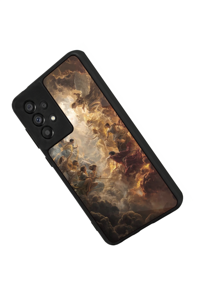 Samsung Galaxy A73 Uyumlu Melek Tasarımlı Glossy Premium Kılıf