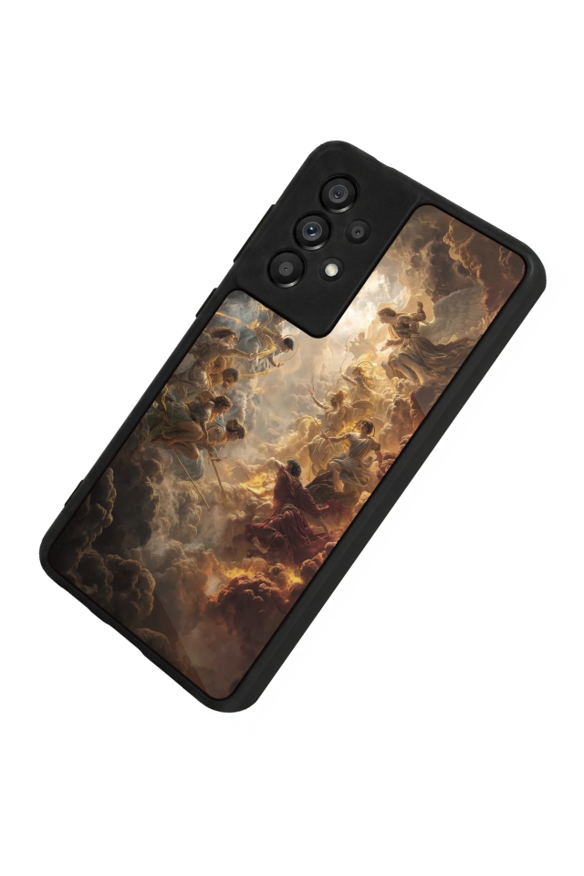 Samsung Galaxy A73 Uyumlu Melek Tasarımlı Glossy Premium Kılıf