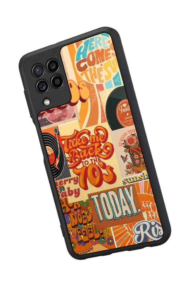 Samsung Galaxy M22 Uyumlu Poster Tasarımlı Glossy Premium Kılıf