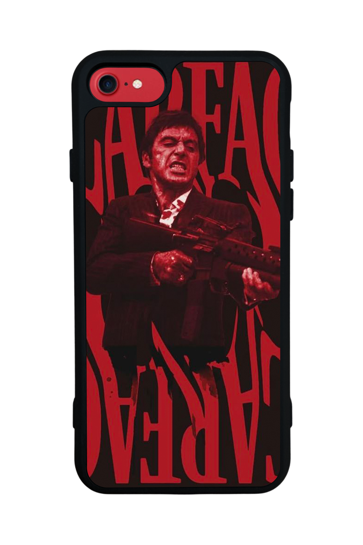 iPhone SE Uyumlu Scarface Tasarımlı Glossy Premium Kılıf