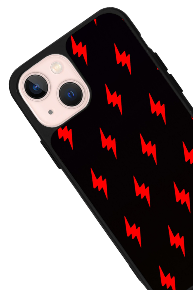 iPhone 15 Uyumlu Simsek Tasarımlı Glossy Premium Kılıf