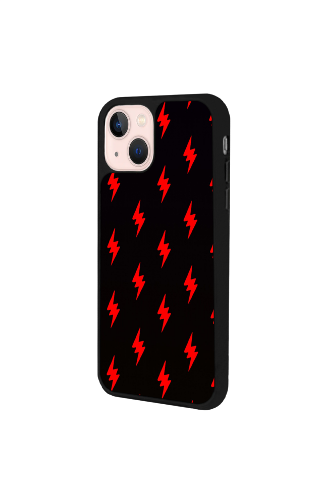 iPhone 15 Uyumlu Simsek Tasarımlı Glossy Premium Kılıf