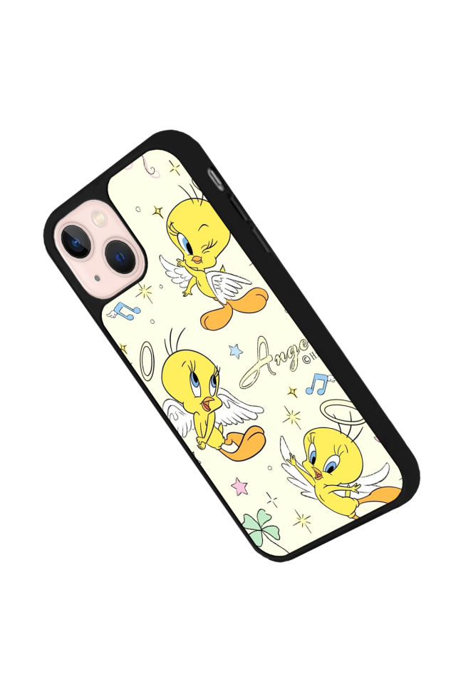 iPhone 13 Mini Uyumlu Tweety Tasarımlı Glossy Premium Kılıf